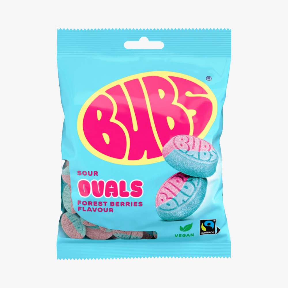 BUBS Sour Forest berries Ovals 90g