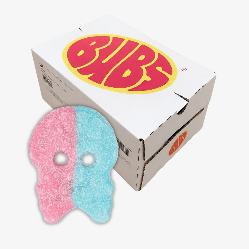 BUBS Sour Dizzy Bubblegum Skulls Full Box 